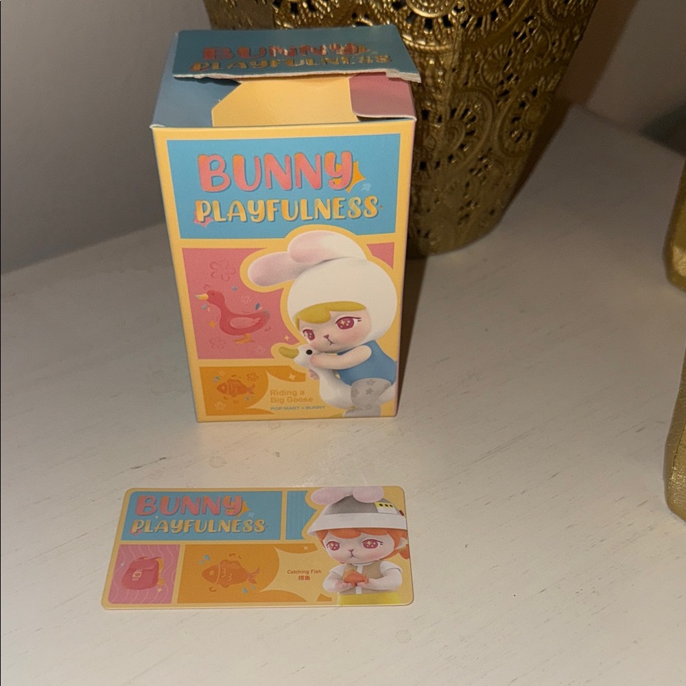 Bunny Playfulness Action Figure - White and Pink